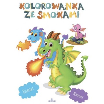 Kolorowanka ze smokami