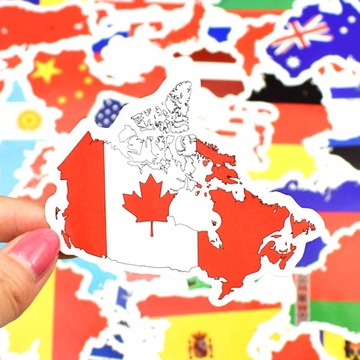 НАКЛЕЙКИ СТИКЕР БОМБА МИКС СТРАН МИРА 50 шт.