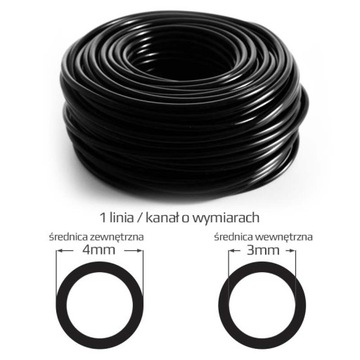 Przewód atramentu wężyk tusz UV 4x3mm