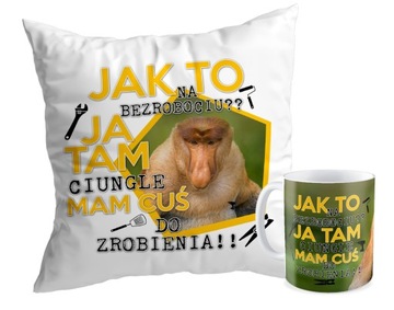 Zestaw Podusza + Kubek prezent JANUSZ NOSACZ