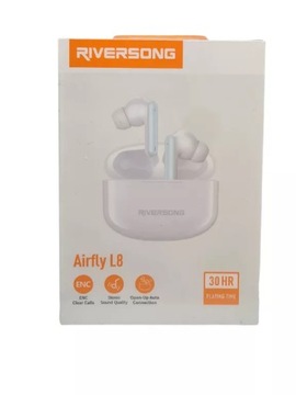 RIVERSONG SŁUCHAWKI BLUETOOTH AIRFLY L8 TWS BIAŁO-NIEBIESKIE EA226