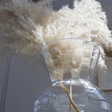 Wazon SZKLANY Flakon Na Kwiaty 27,5 cm Klasyczny RĘCZNIE ROBIONY Hand Made