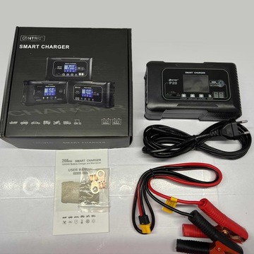 24V 12V 20A AUTOMATYCZNY INTELIGENTNY PROSTOWNIK ŁADOWARKA AKUMULATORA LCD