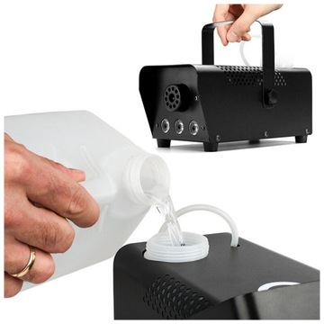 ГЕНЕРАТОР ДЫМА ТУМАНА ДЫМОМАШИНА 500ВТ 3 RGB СВЕТОДИОДА + ДИСТАНЦИОННОЕ УПРАВЛЕНИЕ