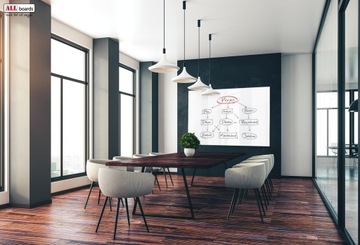 Tablica szklana magnetyczna 60x40 BIAŁA PREMIUM