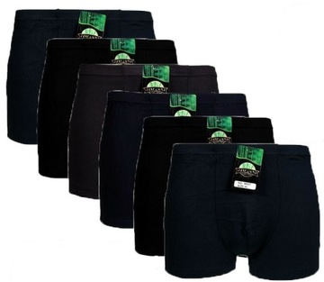 6x BOKSERKI MĘSKIE BAMBUSOWE ANTYBAKTERYJNE XXL