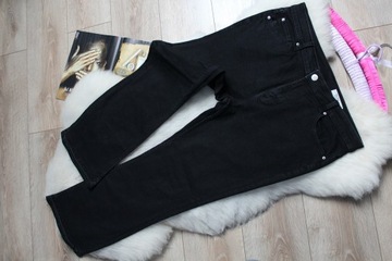 DŻINSY DAMSKIE BOOTCUT CZARNE STRECZ DAMSKIE 46 3XL