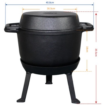 ЧУГУННАЯ ШАФТА 10Л ВЕНГЕРСКАЯ ОХОТНИЧЬЯ КОРЗИНА ГЛУБОКАЯ СКОВОРОДА 3в1 БЕСПЛАТНО