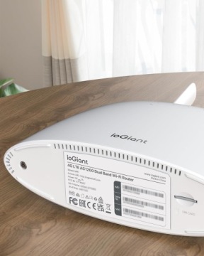 Мобильный роутер AC1200 ioGiant для SIM-карт, 867 Мбит/с 5 ГГц, 4G LTE WiFi белый
