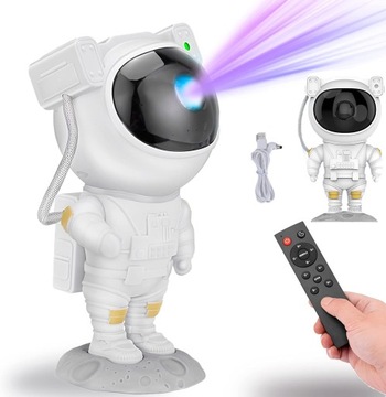 PROJEKTOR LED GALAXY ASTRONAUTA GWIAZD NIEBA LAMPKA NOCNA Z TIMER I PILOT