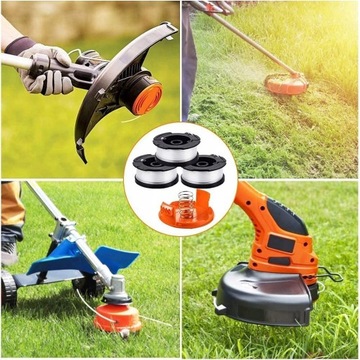 SZPULA WYMIENNA ŻYŁKA 6SZT DO BLACK&DECKER +OSŁONY