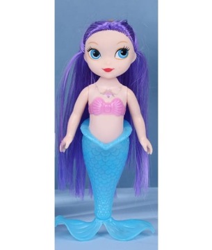ВОЛШЕБНАЯ КУКЛА-РУСАЛОЧКА СО СВЕТЯЩИМСЯ ХВОСТОМ 15СМ