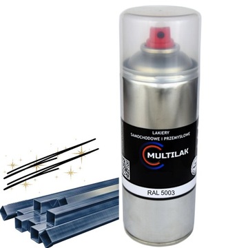 Lakier farba w sprayu do aluminium RAL 5003 Półmat