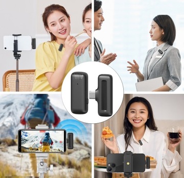 Mikrofon Bezprzewodowy 20m Krawatowy USB USB-C TYPE-C na Telefon Ulanzi J11