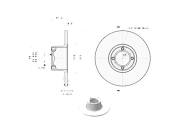 TARCZE HAMULCOWE BREMBO GBD90806 21A2612