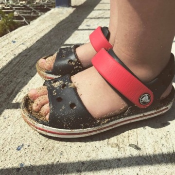 ДЕТСКИЕ САНДАЛИИ CROCS CROCBAND ШЛЕПАНЦЫ CROCS САНДАЛИИ НА липучках, размеры 34-35