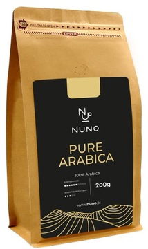 Kawa ziarnista NUNO Pure Arabica 100% 200g ŚWIEŻA
