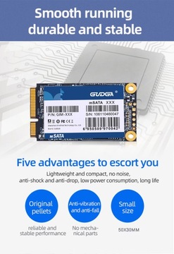 GUDGA Промышленный твердотельный накопитель GIM1 ТБ mSATA 3D NAND 1 ТБ SATA III
