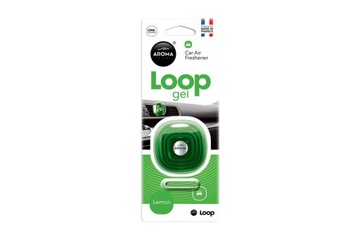 ODŚWIEŻACZ ZAPACH AROMA CAR LOOP ŻEL CYTRYNA LEMON