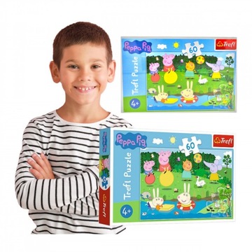 Super Puzzle Świnka Peppa TREFL 60 elementów HIT!!