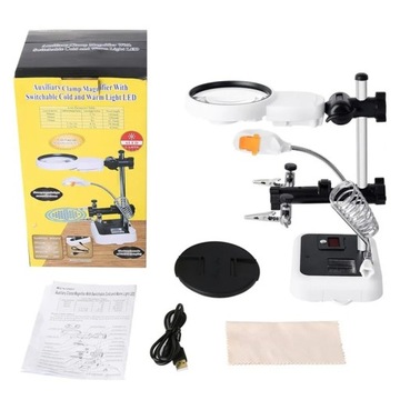 Лупа для пайки 6 светодиодов настольная лампа XGETOP