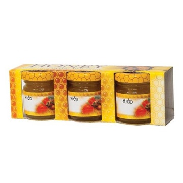 Декоративная коробка для 3 баночек МЕД по 35 мл.