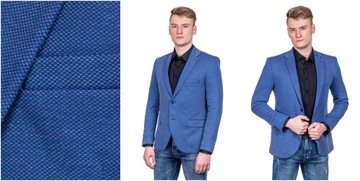 Modna marynarka męska jasny granat 02 r.68 4XL