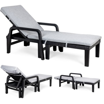 PODUSZKA NA LEŻAK ogrodowy SAPPHIRE VITO 190x60cm GRUBY materac PLAŻOWY