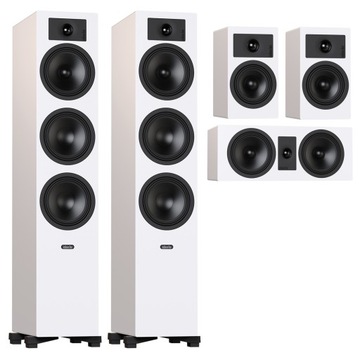 INDIANA LINE TESI 6 + 2 + 7 ZESTAW KOLUMN KINA DOMOWEGO 5.0 WHITE