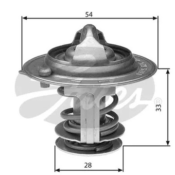 GATES TERMOSTAT HYUNDAI ACCENT III 1.4 1.6