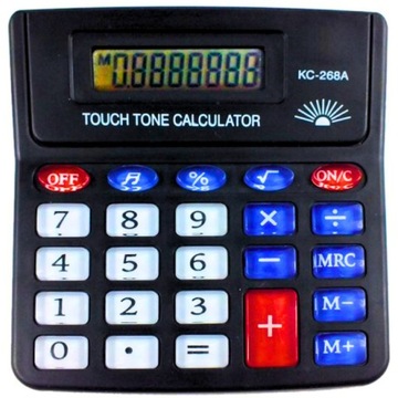 Kalkulator Biurowy Szkolny Naukowy Czarny - DUŻY