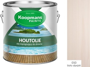 KOOPMANS HOUTOLIE OLEJ TARASOWY 2,5 l BIAŁY 01