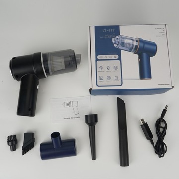 Мощный автомобильный пылесос, портативный, беспроводной, со светодиодной подсветкой