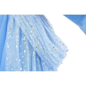 STRÓJ ELSA SUKIENKA KSIĘŻNICZKI PRZEBRANIE ELZA KRAINA LODU NA BAL 128 134