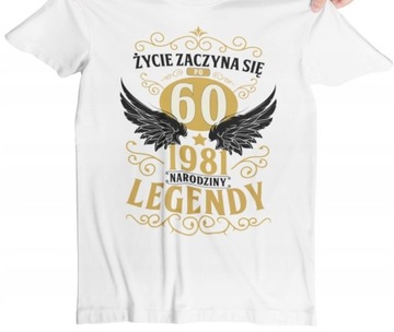 KOSZULKA MĘSKA PREZENT 30 40 50 60 70 URODZINY