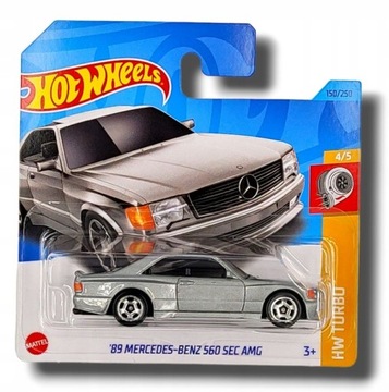 HOT WHEELS - '89 Mercedes-Benz 560 SEC AMG HKK85 unikat kolekcjonerski