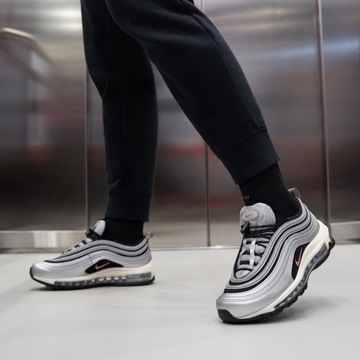 R.41 Buty NIKE AIR MAX 97 sportowe wygodne młodzieżowe srebrne czarne