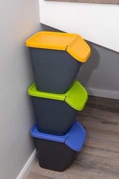 НАКЛАДНОЙ МУСОРНЫЙ КОНТЕЙНЕР, НАКЛОННЫЙ КОНТЕЙНЕР, 23 Л, КОРИЧНЕВЫЙ