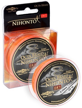 MIKADO PLECIONKA 8X NIHONTO OCTA BRAID ORANGE POMARAŃCZ 0,08mm 150m 5,15kg