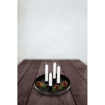 МЕТАЛЛИЧЕСКАЯ ПОДСТАВКА на 4 свечи с магнитными держателями, черная