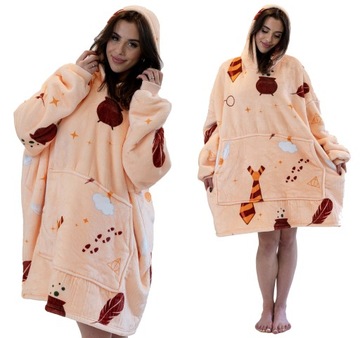 BLUZA KOC Gruba Kocobluza Oversize Futrzak HARRY POTTER 460 GSM AŻ 1,3 kg