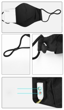 Светодиодная маска Распознавание голоса USB PM2.5 N95 FFP2