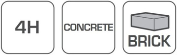 HOGERT OŁÓWEK MURARSKI DO RYSOWANIA NA BETONIE I CEGLE , 4H, 250 mm 1szt.
