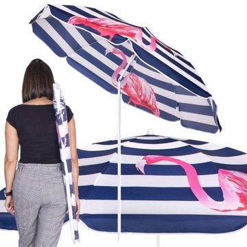 PARASOL PLAŻOWY SKŁADANY 180cm OGRODOWY ŁAMANY