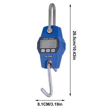 2x Heavy Duty 300Kg Mini Crane Scale