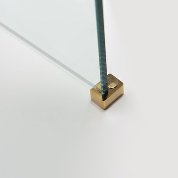 СТЕКЛО ДЛЯ ДУША НАСТЕННОЕ SH07B ЗОЛОТО 80 СМ 8 ММ