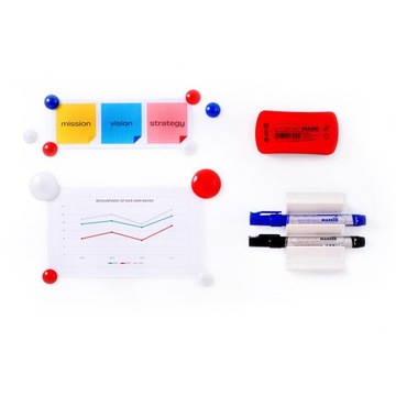 Магнитный флипчарт, предназначенный для сухого стирания. на штативе 60х90