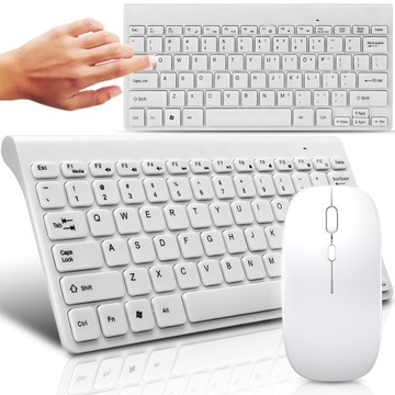 KLAWIATURA BEZPRZEWODOWA MYSZ ZESTAW USB MINI SLIM