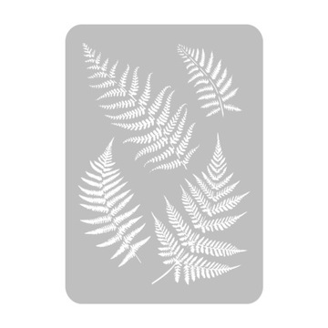 Трафарет для рисования НЕСКОЛЬКО M 43x64см УЗОР ЛИСТЕЙ ЛИСТЬЯ ПАПОРОТНИКА