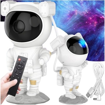 PROJEKTOR GWIAZD ASTRONAUTA LAMPKA NOCNA PILOT